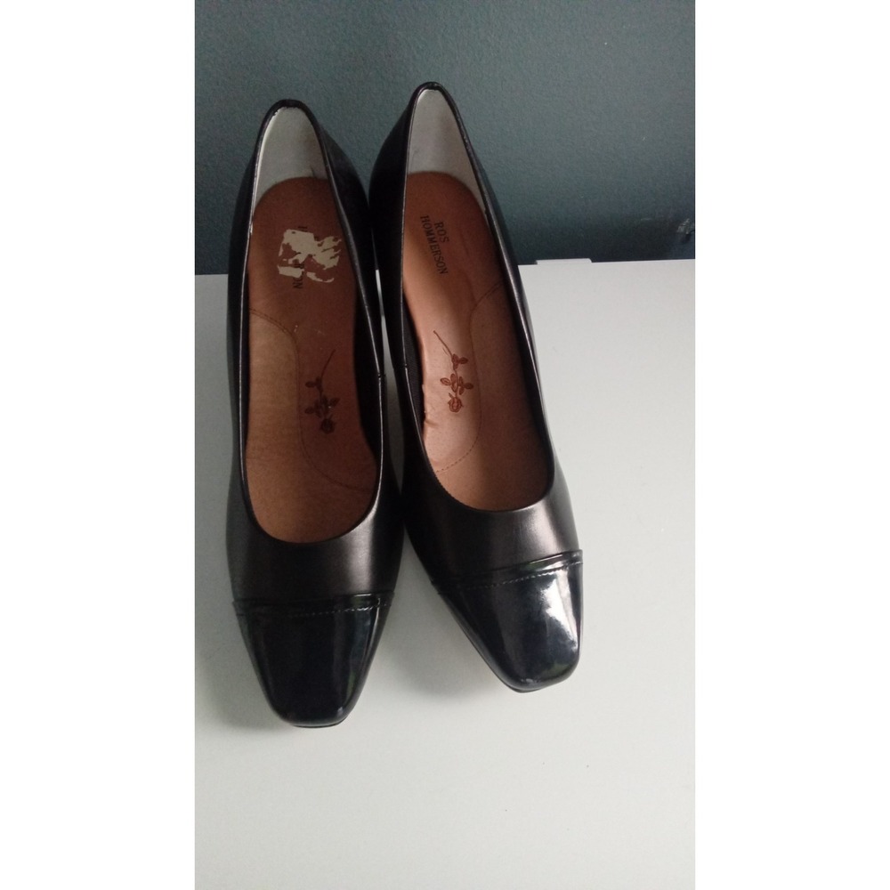 Rieker Romika Black Leather‎ Pumps Classic Heel Dress Shoes Size Unknown